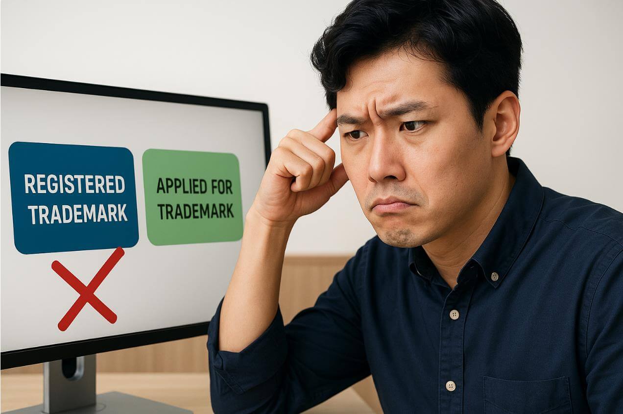 선등록상표와 유사한 상표 충돌을 확인하는 모습