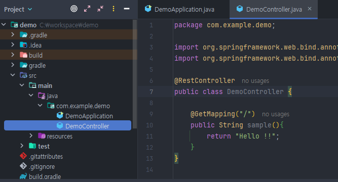 RestController 생성