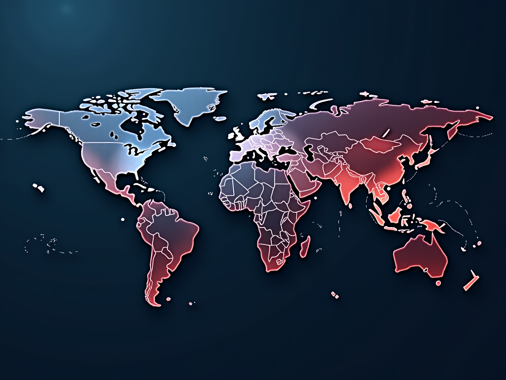 세계지도의 일러스트입니다.