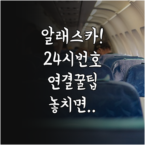 알래스카 항공 고객센터 24시간 운영..
