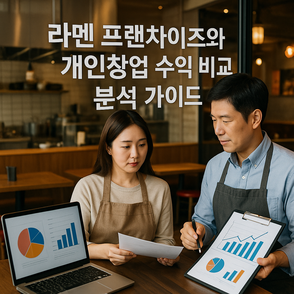 라멘 프랜차이즈와 개인창업 수익 비교 분석 가이드