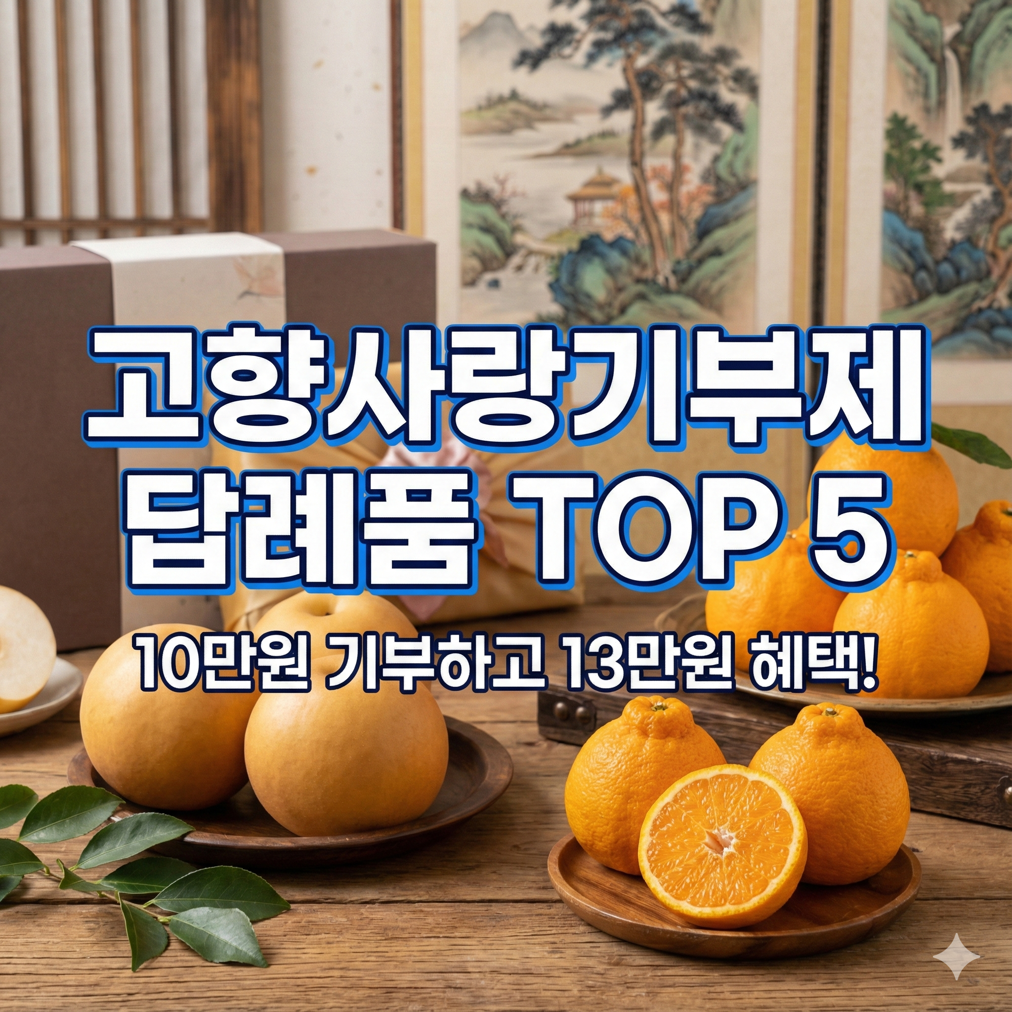 고향사랑기부제 답례품 추천 및 세액공제 혜택 완벽 정리 (나주, 제주 등)