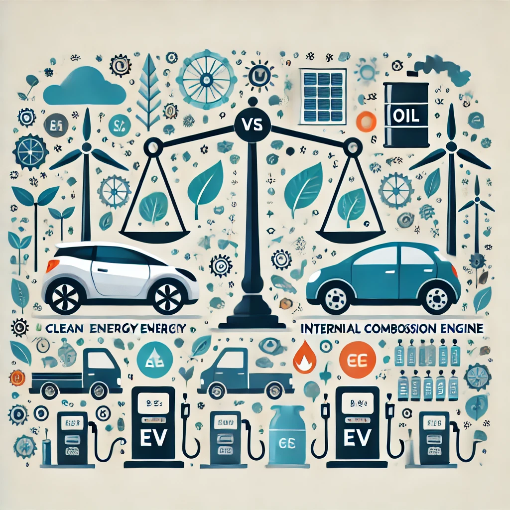 전기차와 내연기관차