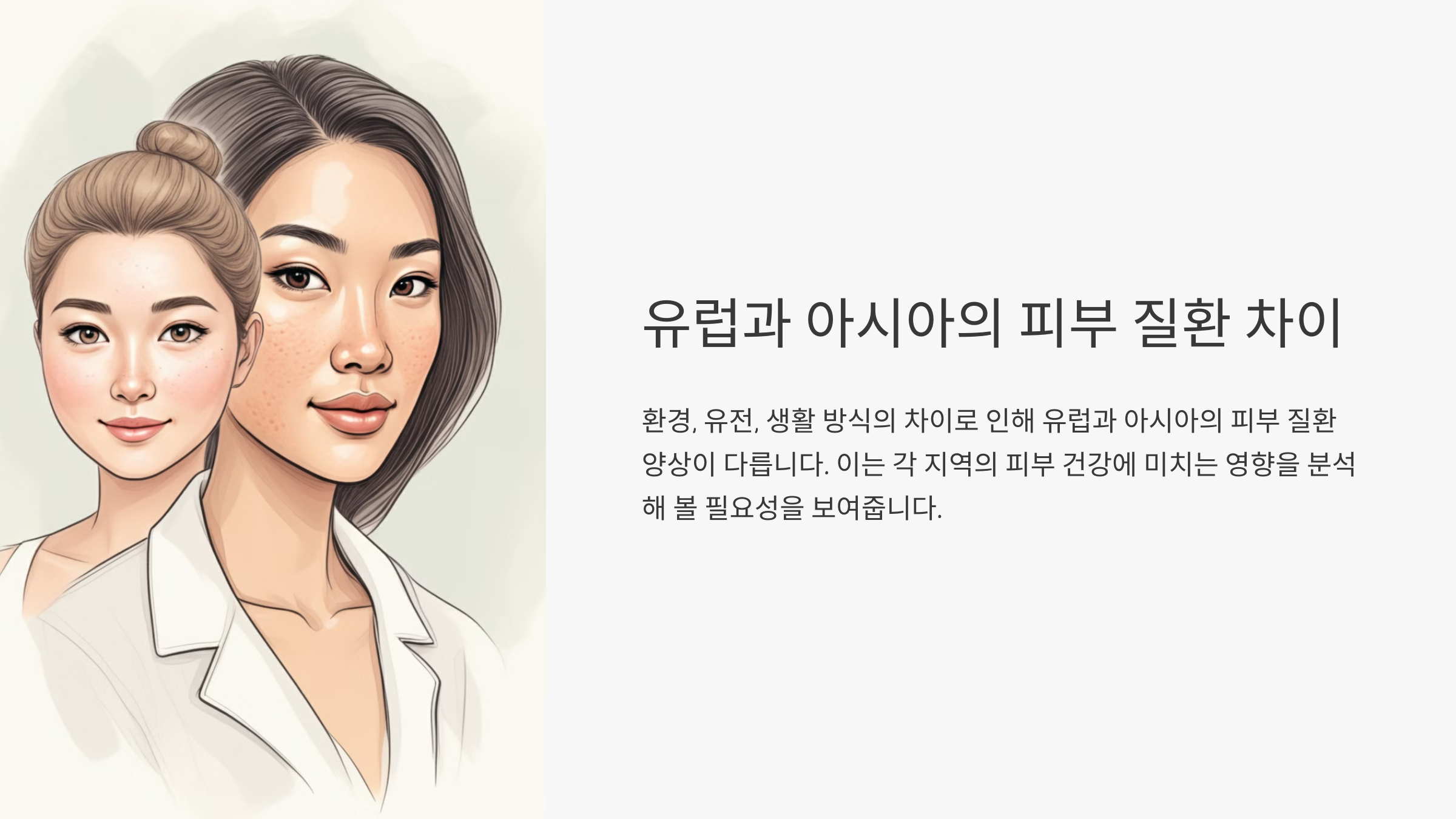 유럽과 아시아의 피부 질환 차이