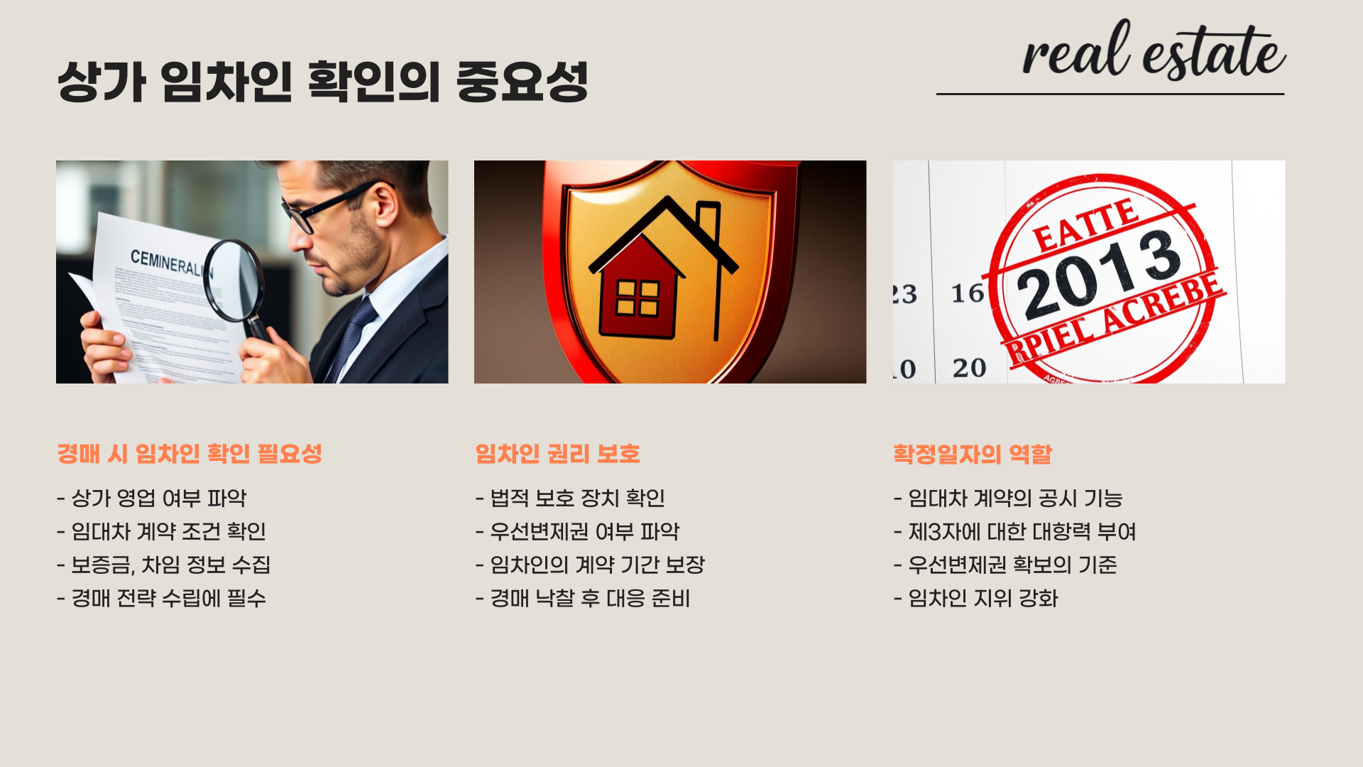 상가 임차인 확인의 중요성을 설명하는 이미지