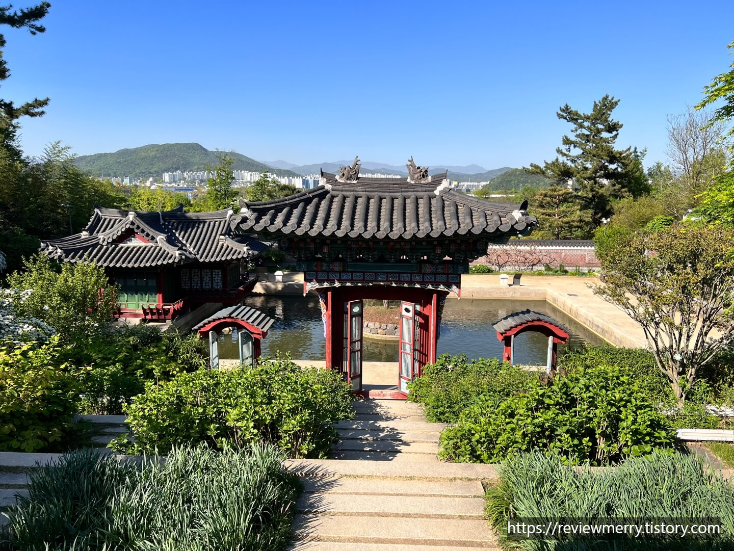 위에서 본 한국정원