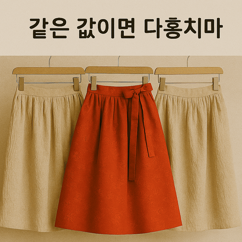 같은 값이면 다홍치마