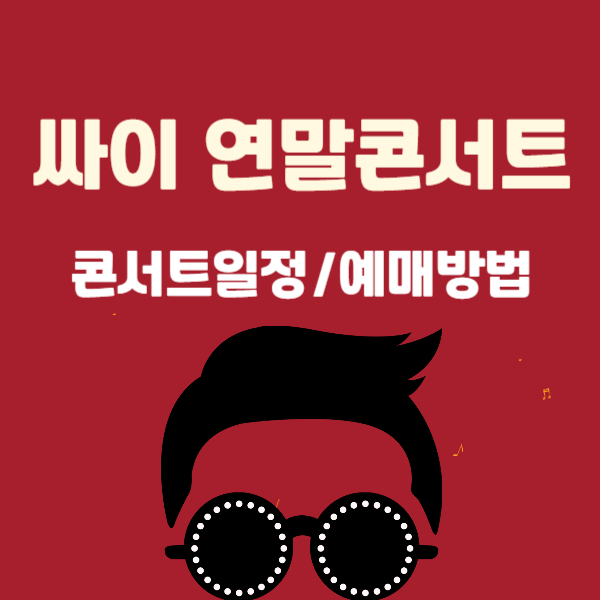 싸이 콘서트 일정