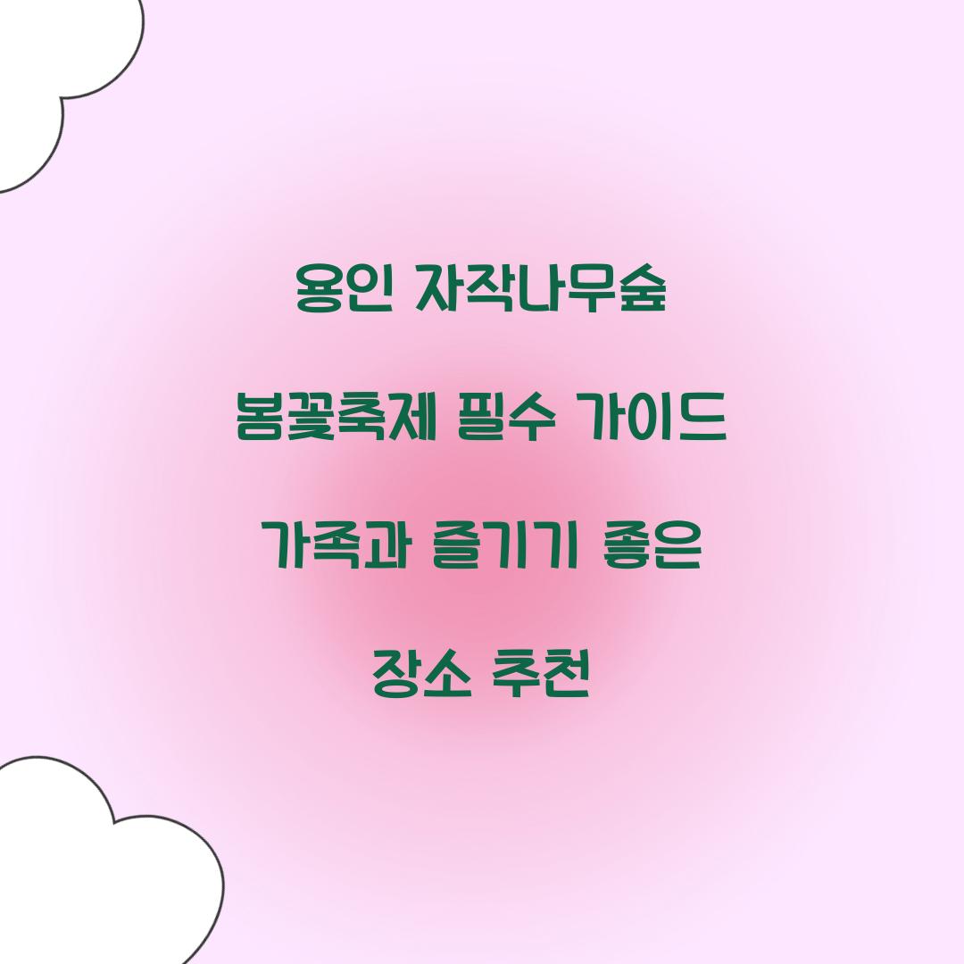 용인 자작나무숲 봄꽃축제