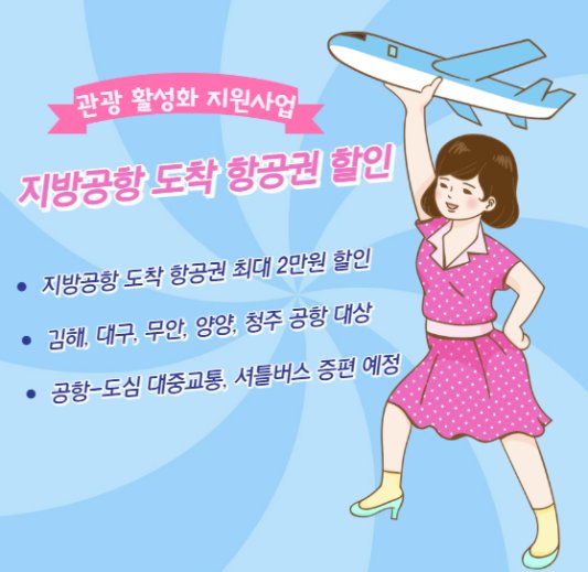 2023 지방공항 도착 항공권 할인 사업