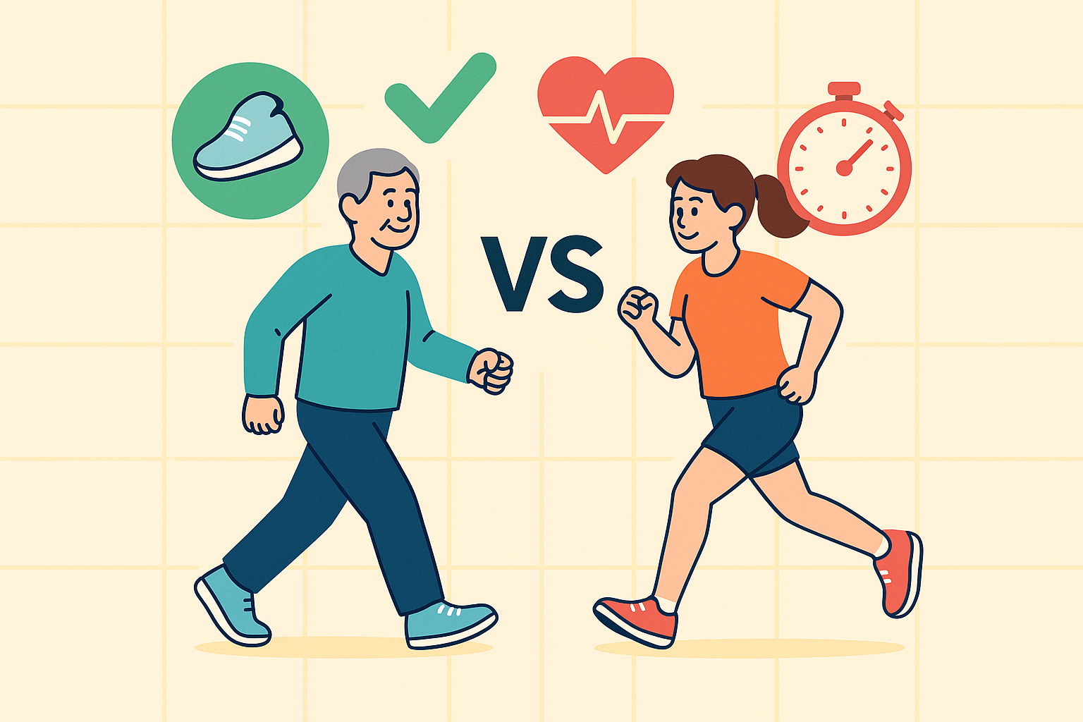 걷기 vs 조깅, 중년 건강에 더 효과적인 운동은?