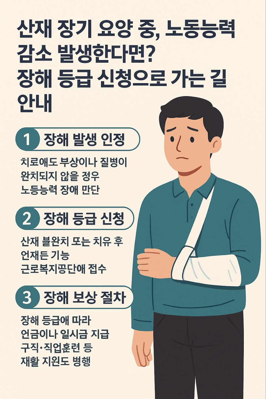 산재 장기 요양중 ,장해등급신청 이미지