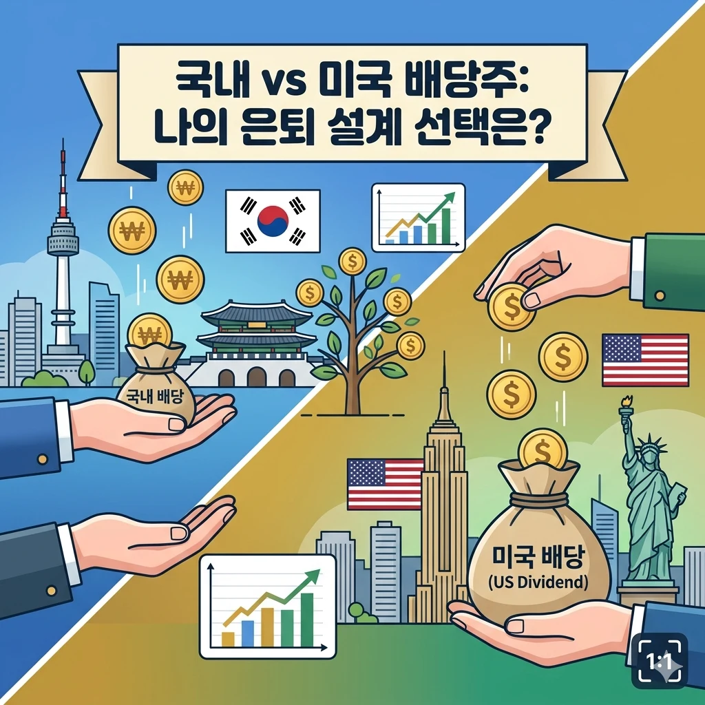 국내 배당주 vs 미국 배당주, 당신의 은퇴를 책임질 최적의 선택지는?