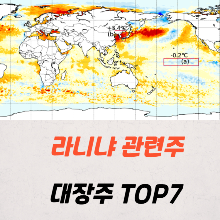 이상기후 라니냐 관련주 대장주 테마주 TOP7
