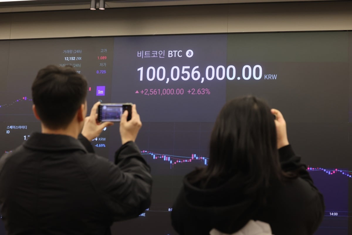 비트코인 시세는 최근 1억원을 돌파하며 사상 최고가를 경신한 이후 조정 국면에 접어든 모습이다.