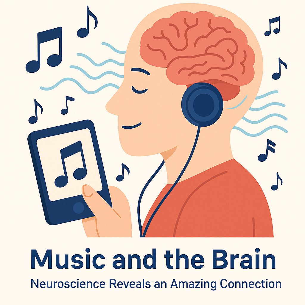 음악과 뇌와 감정 관련 이미지