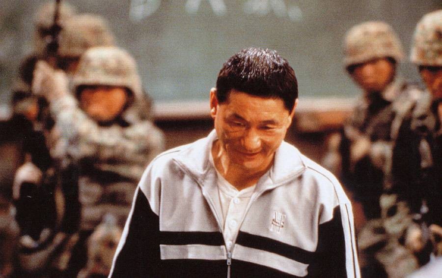 일본의 공포영화 배틀로얄 장면