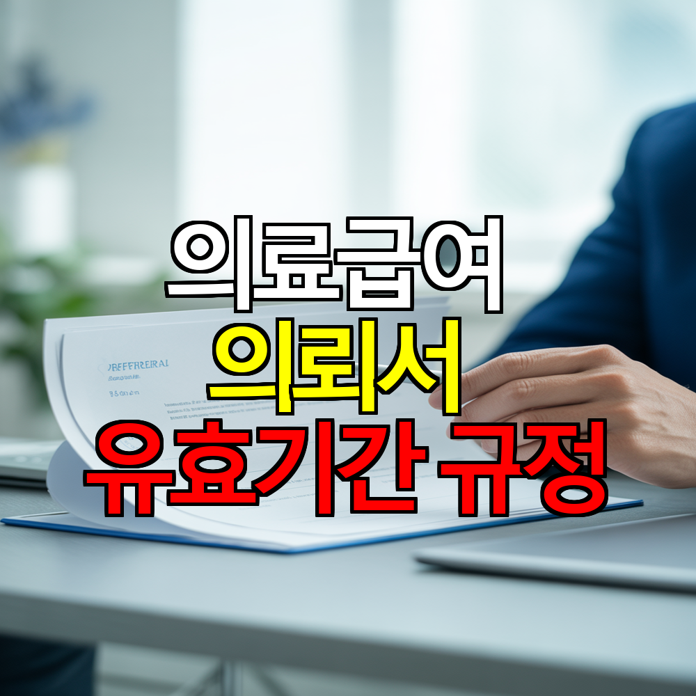 의료급여 의뢰서 유효기간 총정리 ❘ 7일 규정과 계산 방법