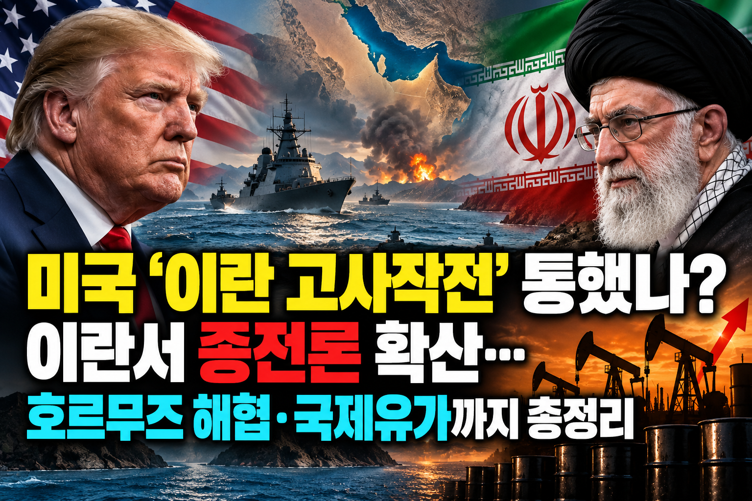 미국 ‘이란 고사작전’ 통했나? 이란서 종전론 확산… 호르무즈 해협·국제유가까지 총정리 관련 사진