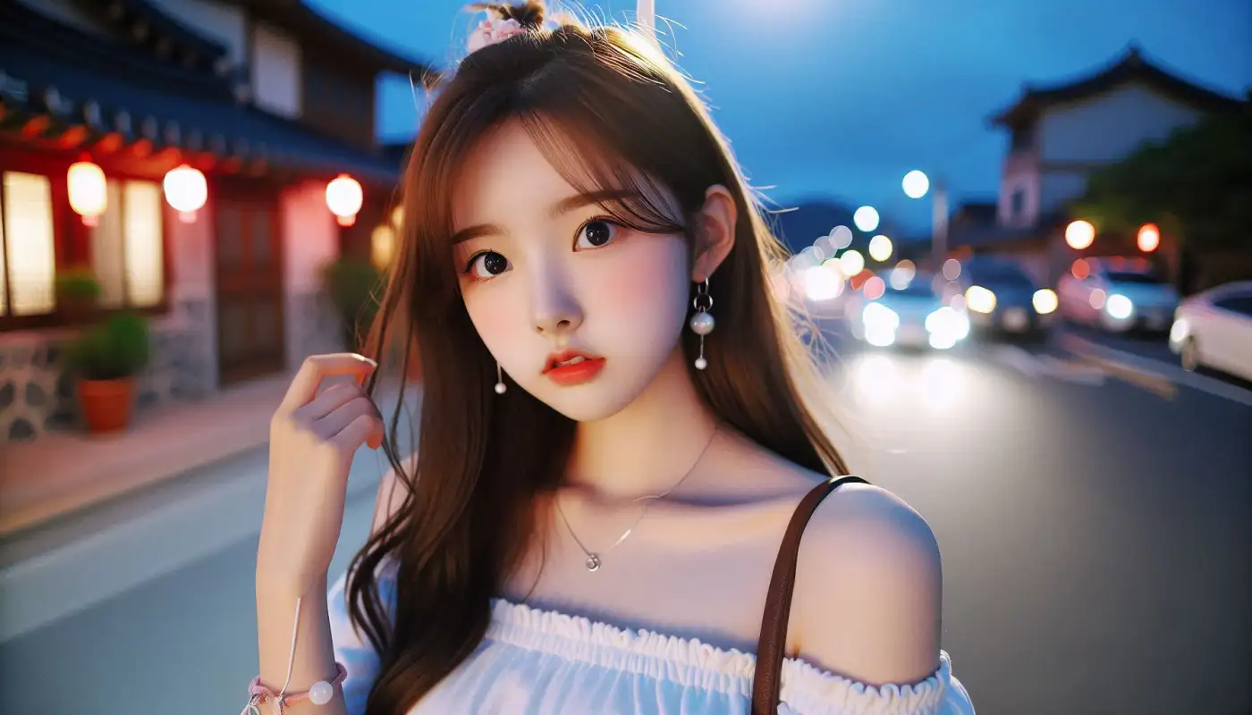 포잉-웨이팅-앱-사용법을-알아보고-미식여행하는-여성의-모습