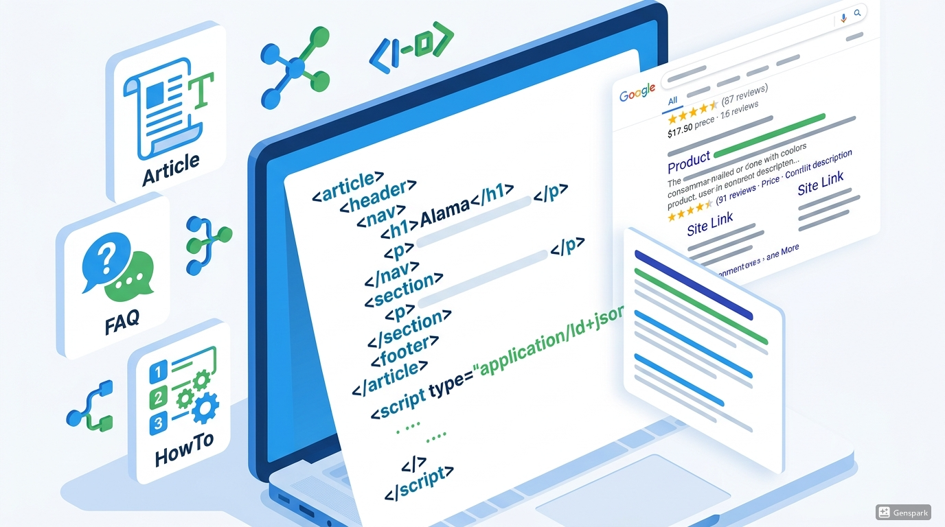 AI 자동화, JSON-LD, 리치 스니펫