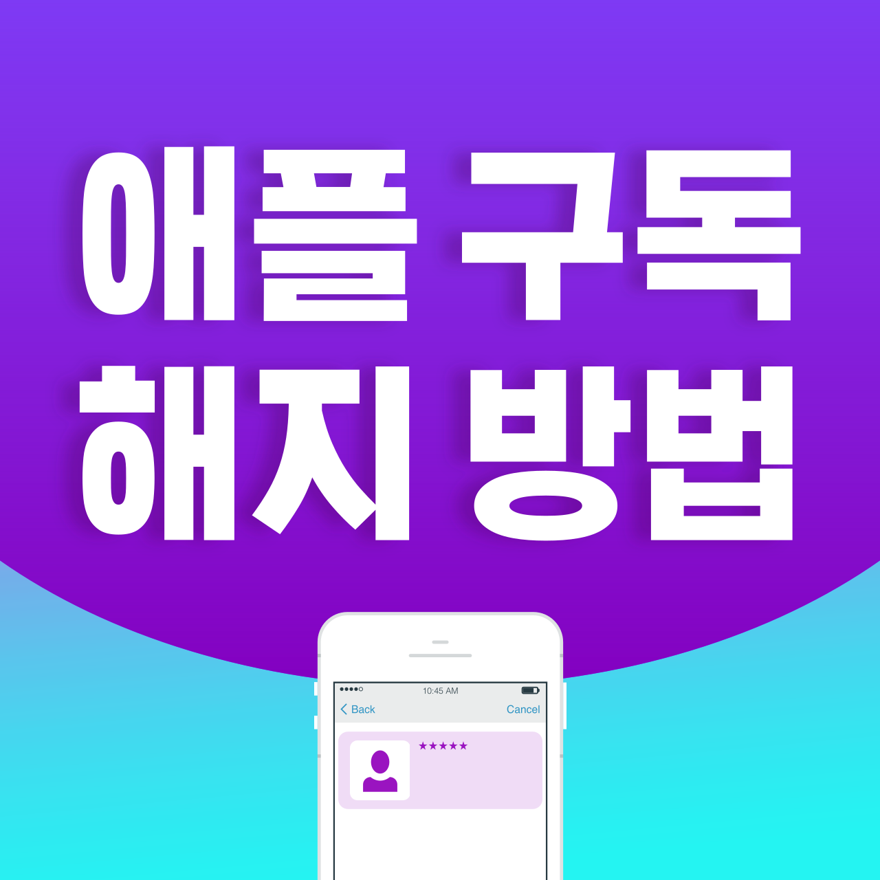 애플 구독 해지