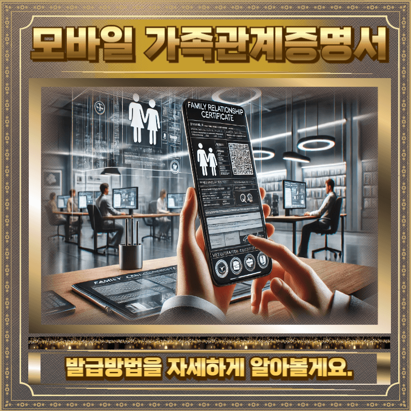 모바일 가족관계증명서 발급