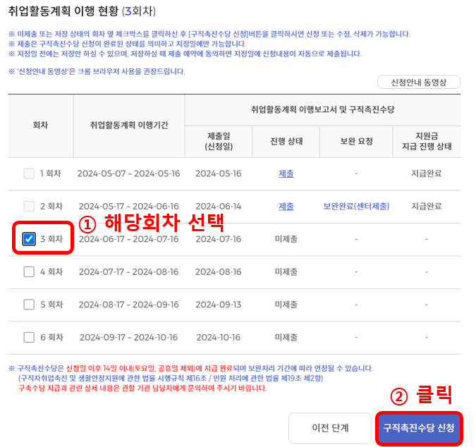 국민취업제도 구직수당 가족수당 신청방법