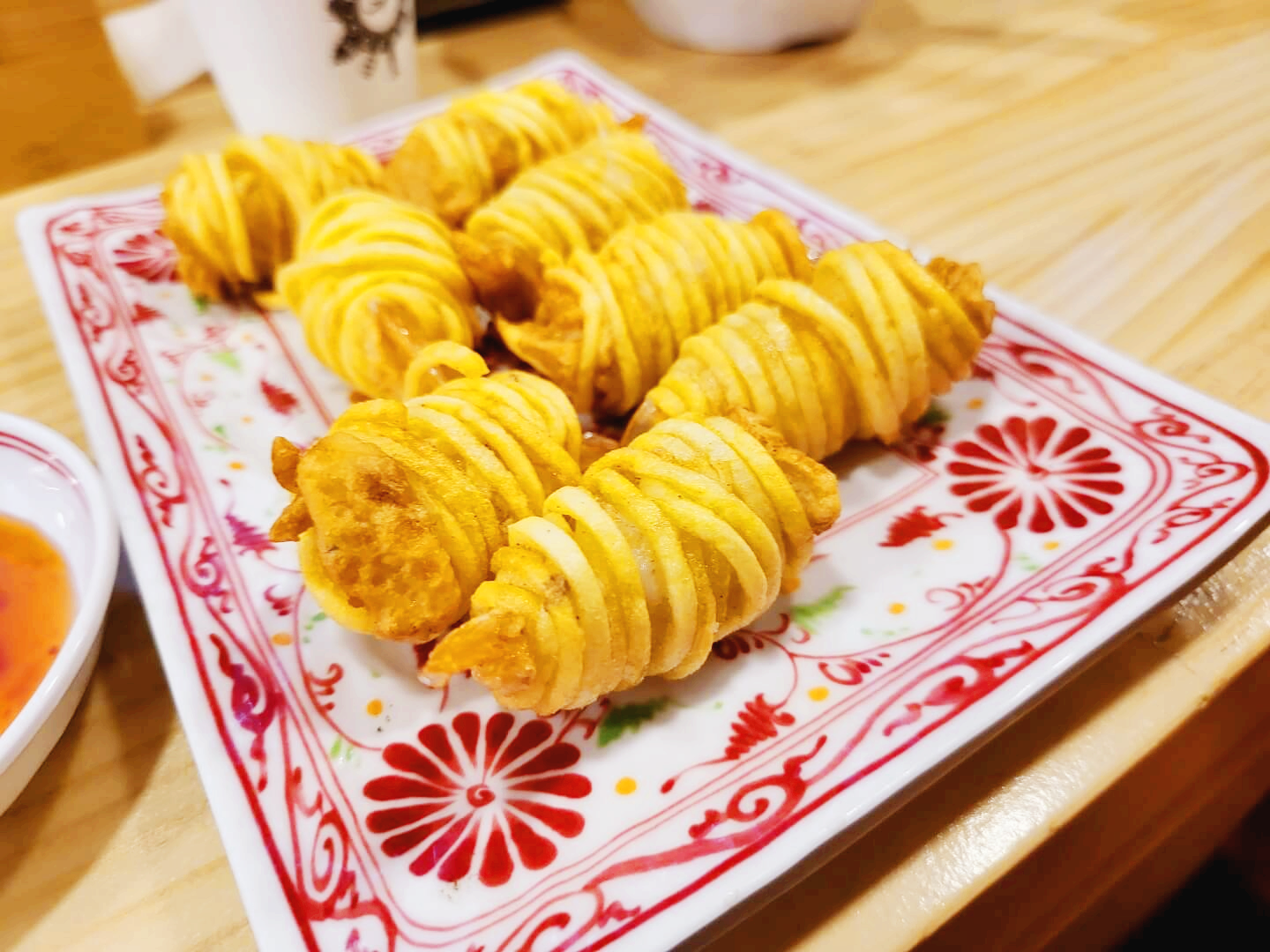 감자말이-새우튀김