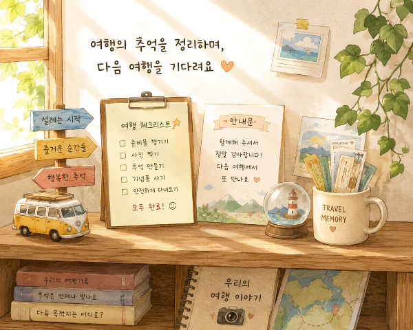 여행의 추억이 담긴 공간