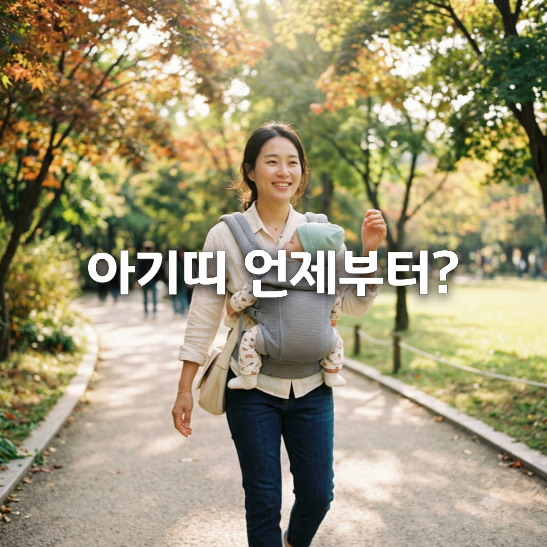아기띠 vs 힙시트, 언제부터 써야 할까 월령별 완벽 가이드