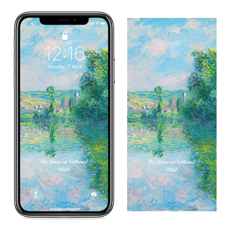 09 베퇴유의 센강 C - Claude Monet 클로드 모네 배경화면