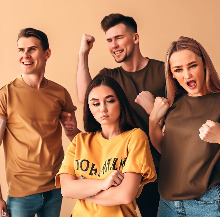 주도권을 잡아서 환호하는 모습(made by Bing)