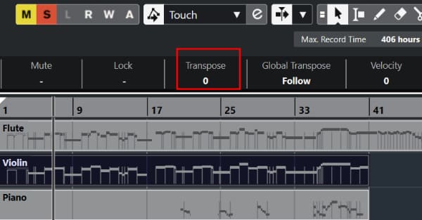 큐베이스 조옮김_이조와 전조-이벤트 자체