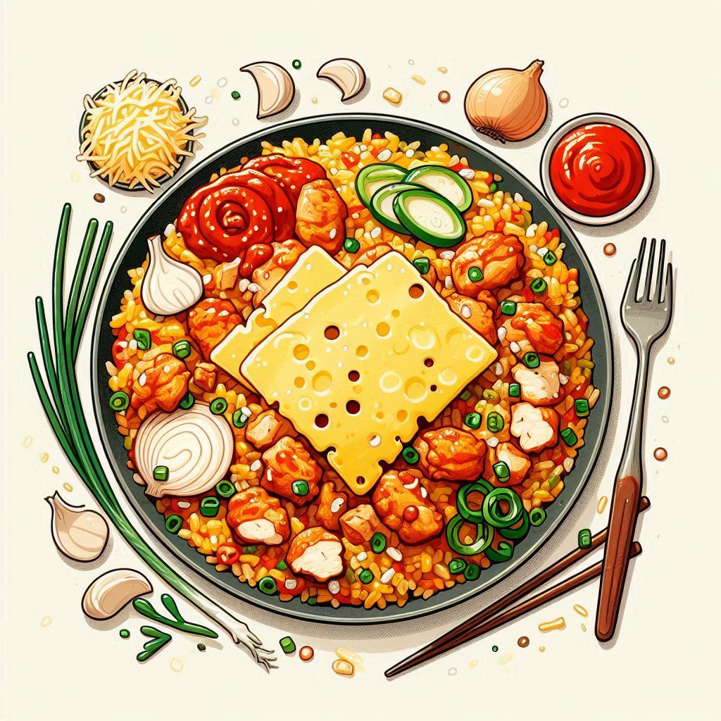 치즈 불닭 볶음밥