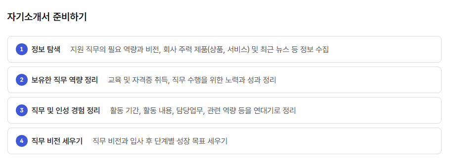자기소개서-작성요령