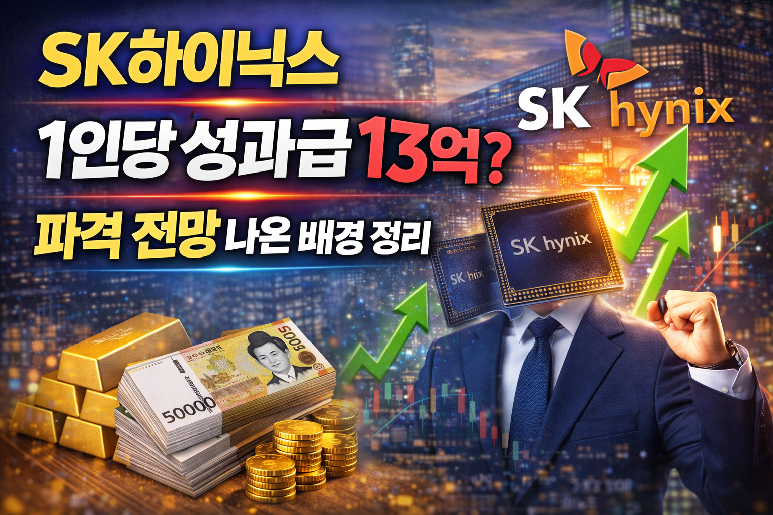 SK하이닉스 1인당 성과급 13억? 파격 전망 나온 배경 정리