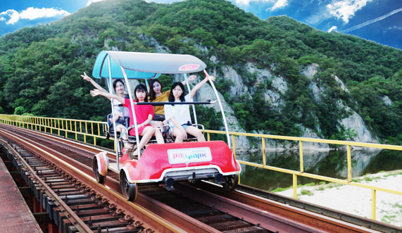 레일바이크-운행모습