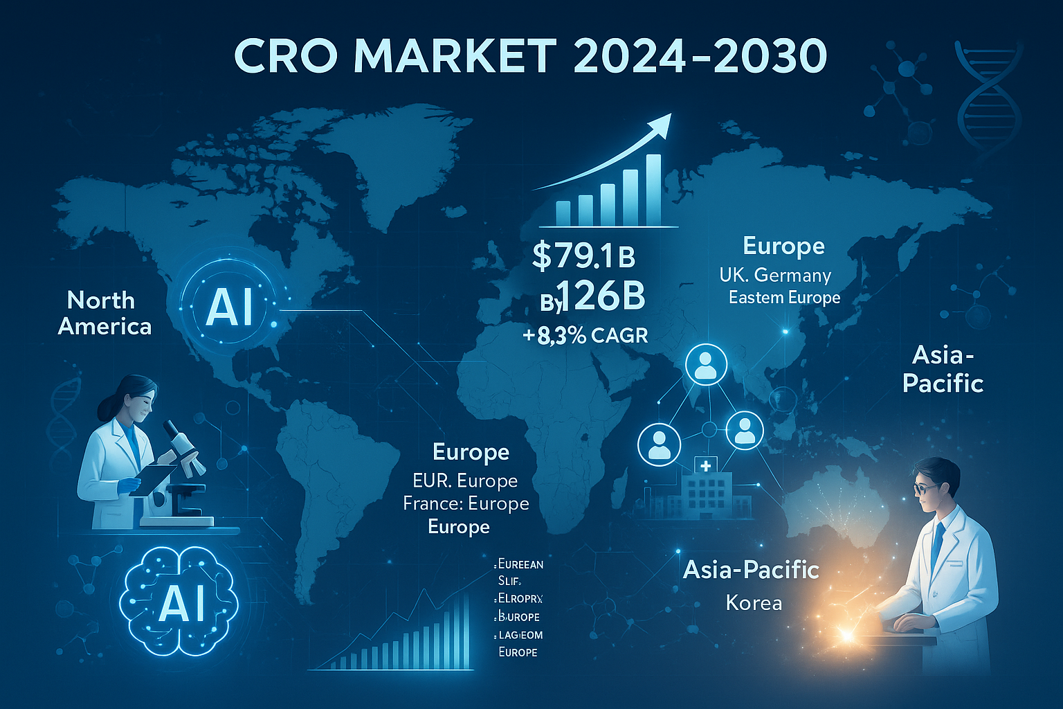 글로벌 CRO 시장 현황과 트렌드: 미국·유럽·한국