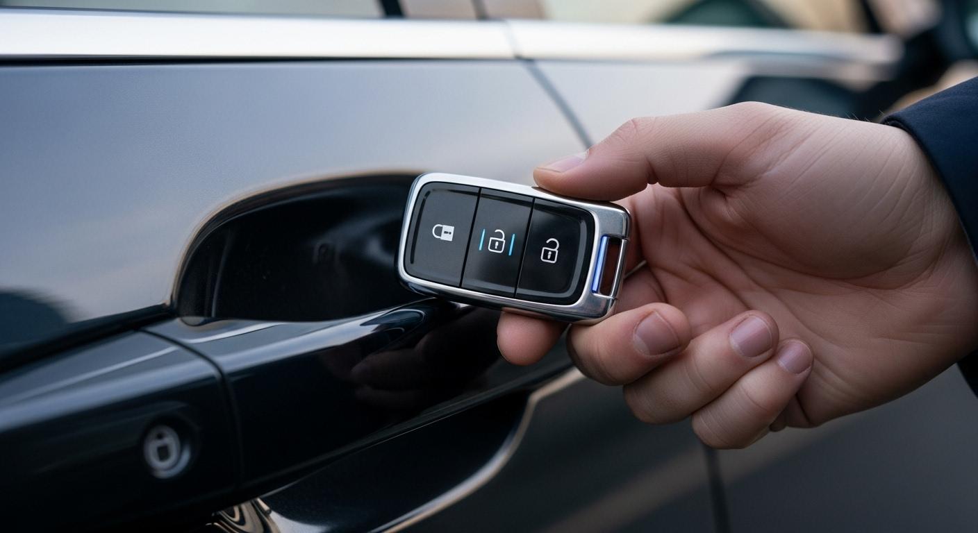 자동차 스마트키 문잠김