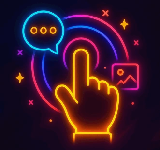 그록 AI 사용법을 힙한 이미지로 상징적으로 나타낸 이미지.