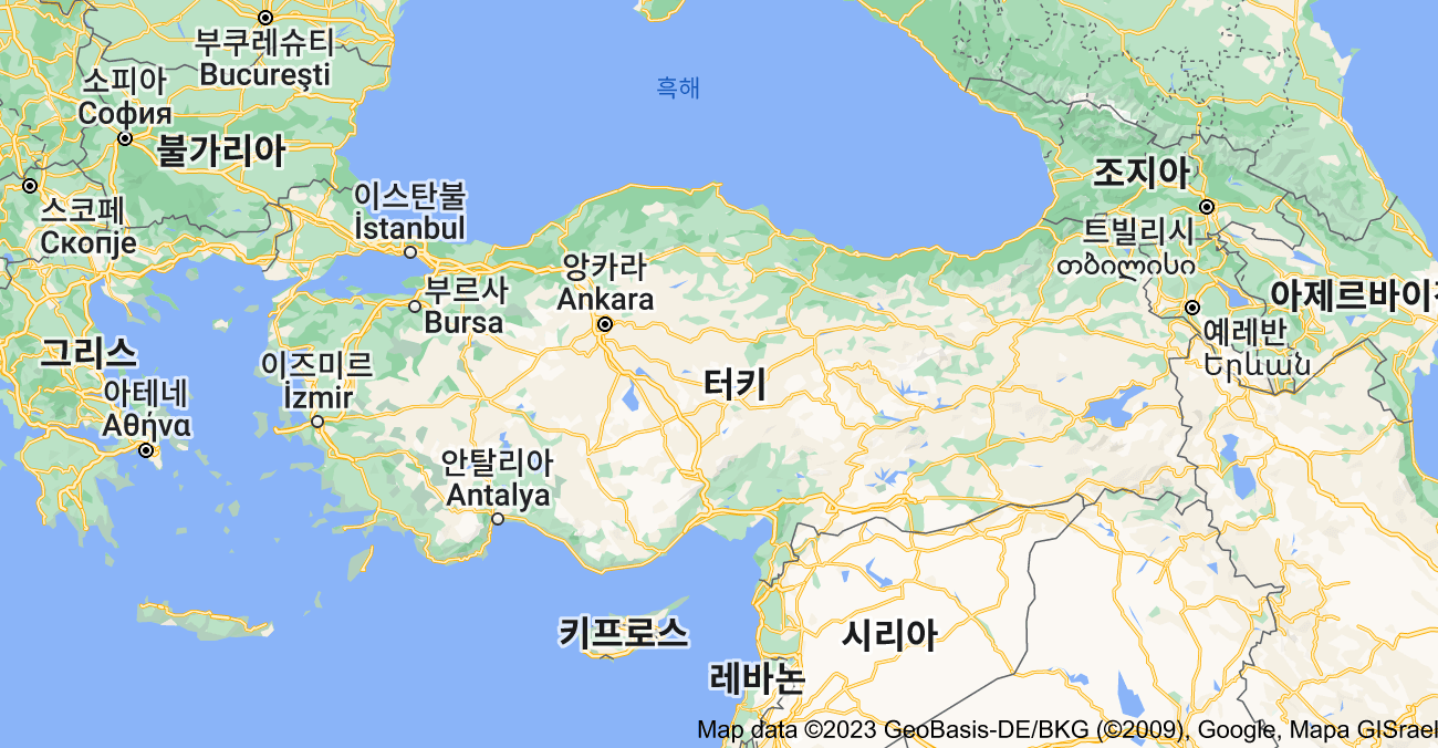 튀르키예 지도