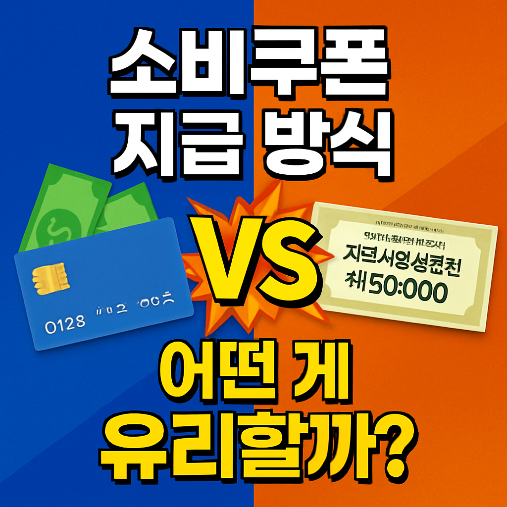2025 민생회복 소비쿠폰 지급 방식