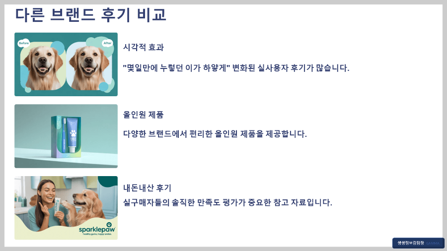 강아지 전용 칫솔 세트 후기 &ndash; 구강 건강 지키는 첫걸음