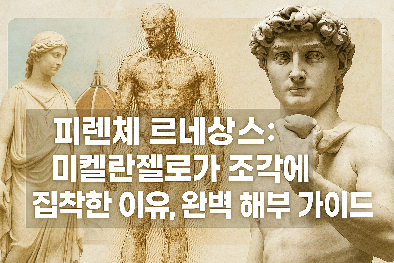 피렌체 르네상스: 미켈란젤로가 조각에 집착한 이유, 완벽 해부 가이드
