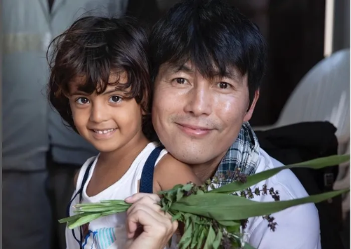 유엔난민기구 활동 중인 배우 정우성