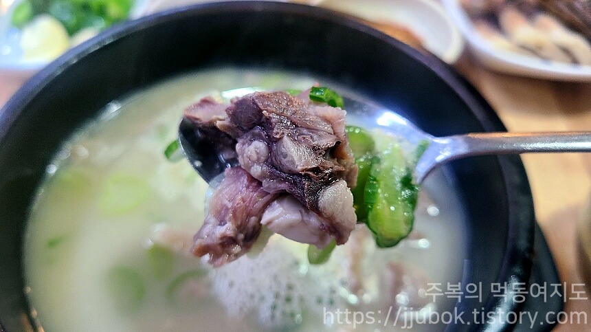 북실네평양찹쌀순대-순대국-고기-건더기