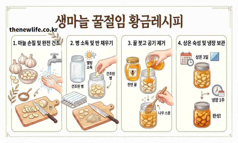 생마늘 꿀절임 만드는 법