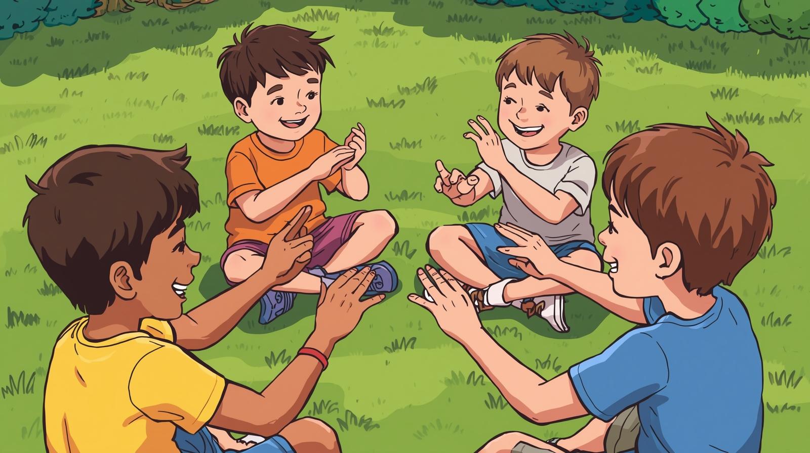 전통놀이 손가락 접기 벌칙놀이