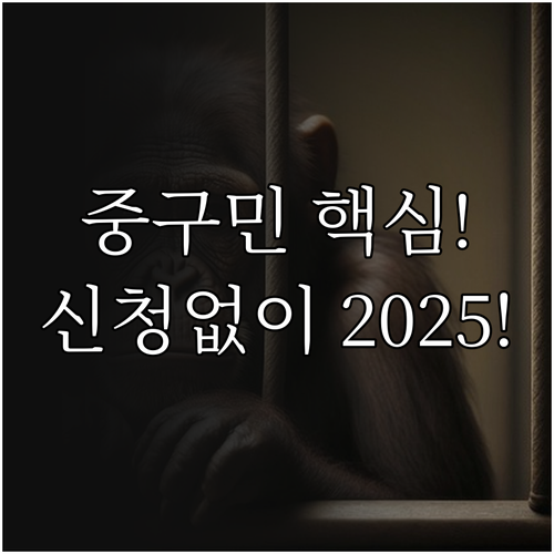 신청 없이 받는 2025 중구 명절 ..